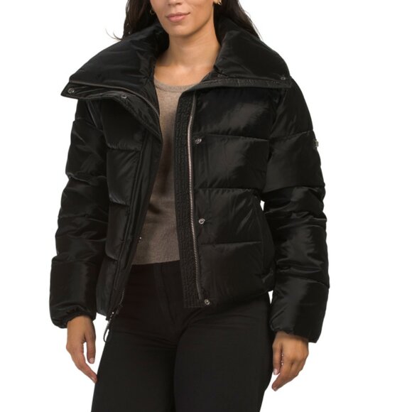 BCBGMAXAZRIA Black Short Puffer Coat